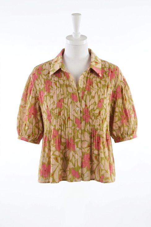 VELVET BY GRAHAM & SPENCER Tops - NEW VELVET BY GRAHAM & SPENCER half sleeve button top in mimosa